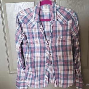 Like New Plaid Button Down